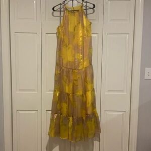 Shimmery Yellow Dress - Small
